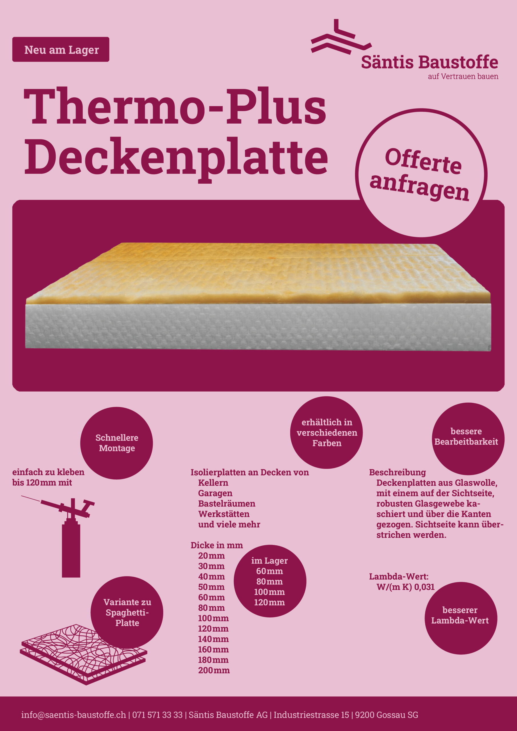 ThermoPlus Deckenplatte