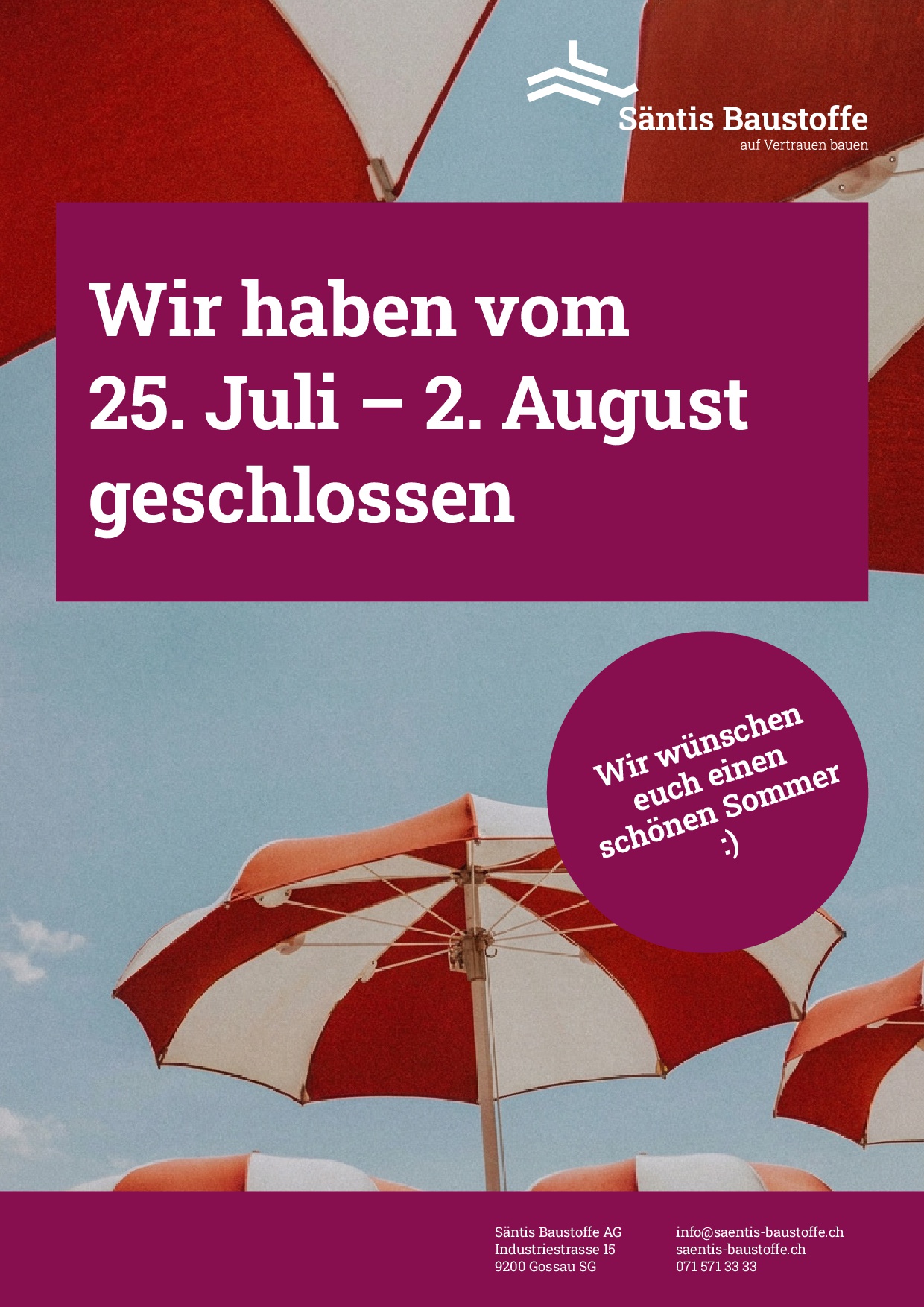 Sommerferien 2026
